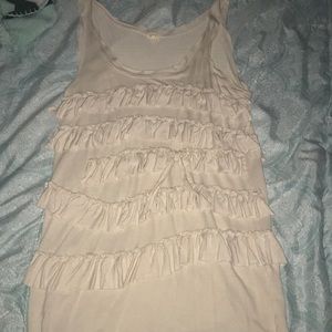 J Crew long white tank